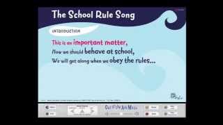 The School Rule Song - Words on Screen™ Original - School Songs