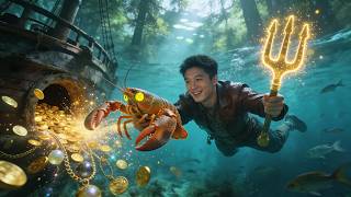 【全🔥網🔥首🔥發】爆🔥🔥🔥龍蝦、帝王蟹、珠寶盡收眼底？窮小子偶得海王三叉戟神力，能遠觀八方，發家致富....