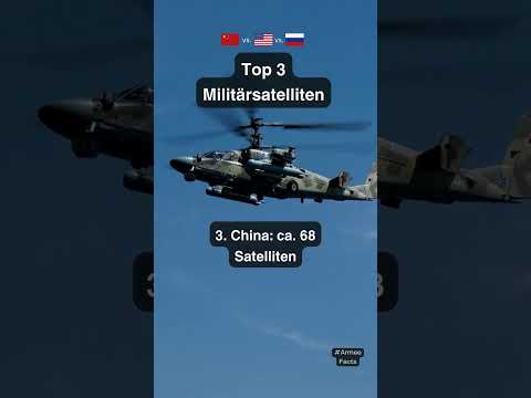 Top 3 Länder mit den meisten Militärsatelliten