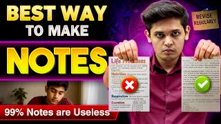 How To Make Best Notes🔥| Scientific Steps of Notes Making| Prashant Kirad