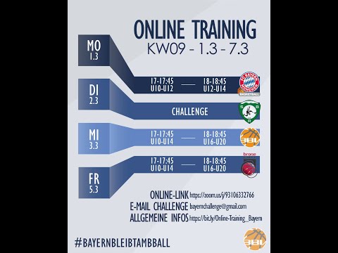 Bayern Online-Training 01. März 2021 mit FC Bayern Basketball (U10-U14)