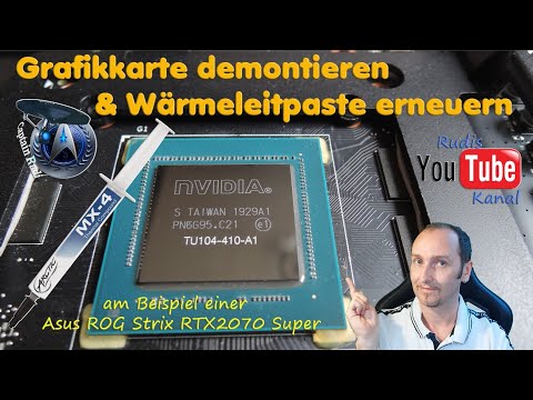 Wärmeleitpaste der Grafikkarte erneuern - Schritt für Schritt Guide - am Beispiel einer RTX2070Super