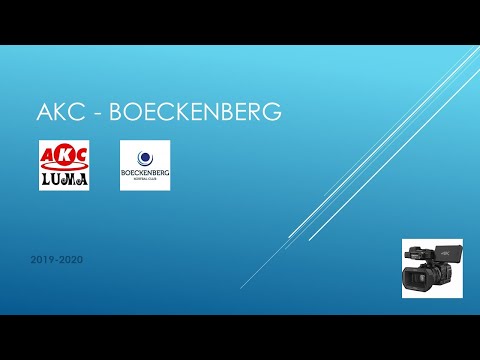 Zaalcompetitie 2019-2020 AKC - Boeckenberg 07/03/2020