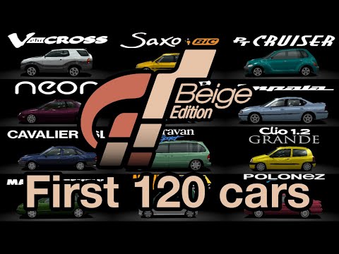 Gran Turismo 2 Beige Edition: First 120 cars