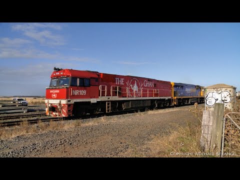 6MA5 Pacific National Freight Train With NR109 & 9322 (18/2/2022) - PoathTV Australian Railways