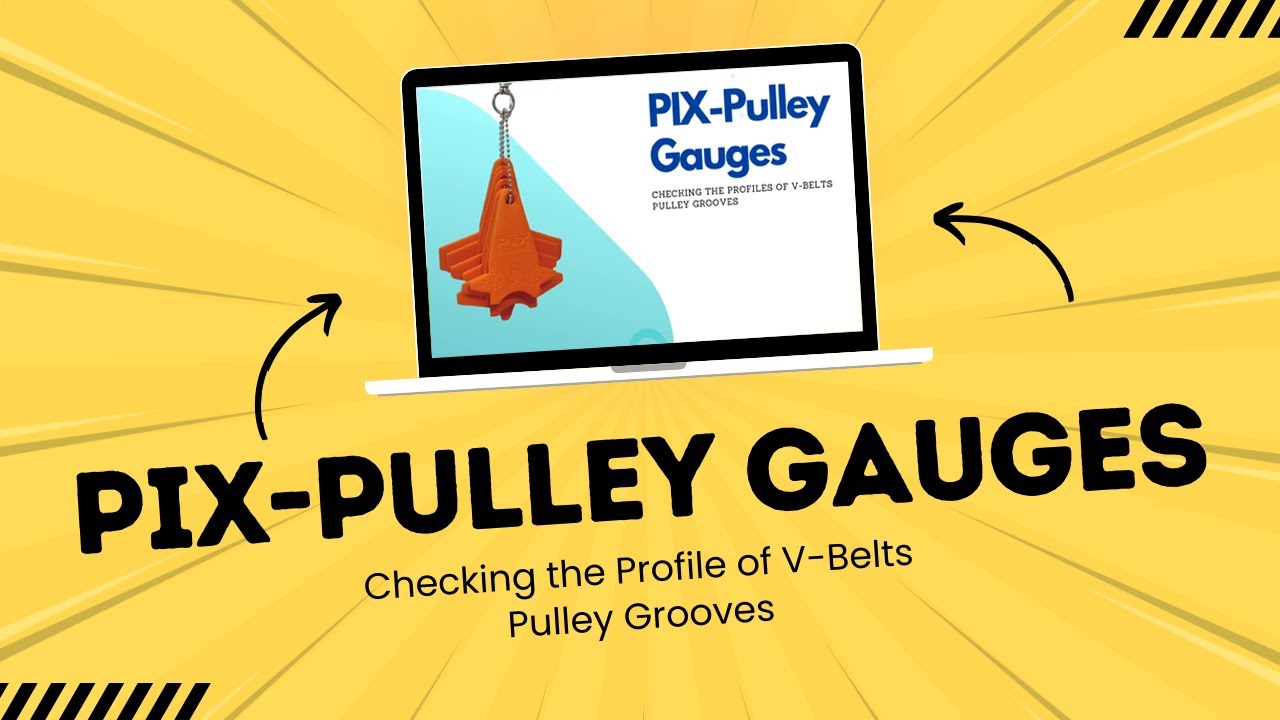 Check Pulley Wear with PIX V-Belt Pulley Gauges