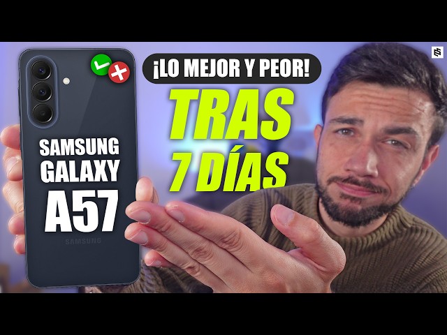 Vídeo relacionado con Samsung Galaxy A57 5G (Awesome Navy, 8 GB de RAM, 256 GB de almacenamiento), IA agéntica, triple cámara con video de nightografía, 2 días de duración de la batería, actualizaciones del sistema