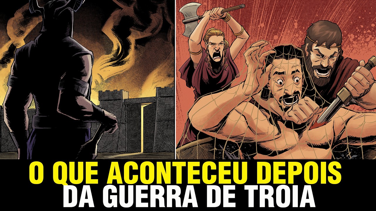 O que aconteceu depois da Guerra de Tróia - As 3 grandes Sagas - Odisseia, Orestia e Eneida
