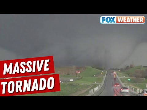 Captivating Footage of a Massive Wedge Tornado