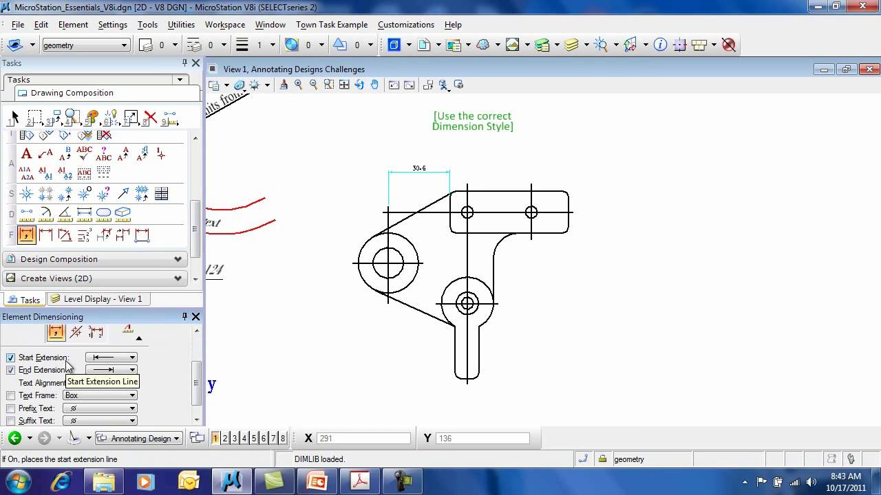 MicroStation Essentials Dimension