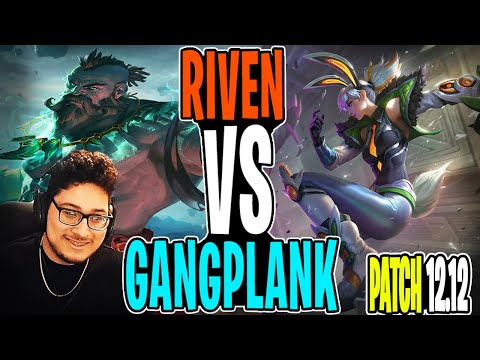 SOLARBACCA Gangplank VS Riven Top Grandmasters | Patch 12.12