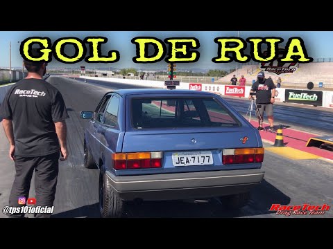 GOL TURBO DE RUA EM TREINO NA PISTA - RACETECH