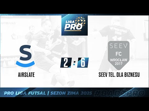 Skrót | AIRSLATE - SEEV TEL. DLA BIZNESU 2:6, Sezon Futsal 2025, Häfele PRO Liga, 23.02.2025