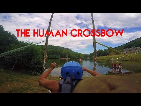 The Human Crossbow - Epic Human Slingshot | RadCow