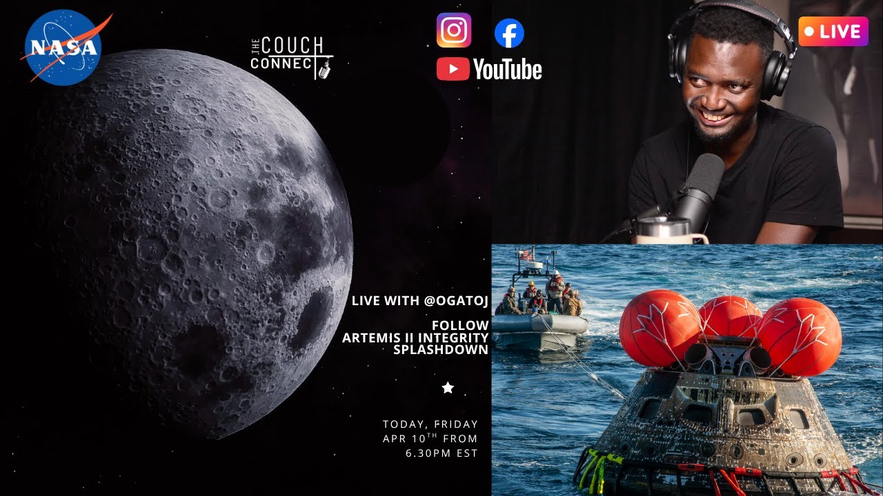 Artemis II Integrity Splashdown Live stream