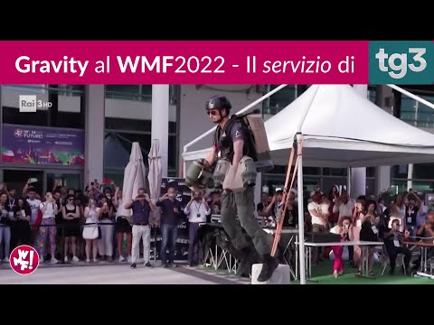 Italian flight preview of Gravity's Jet Suit at WMF - TG3 report