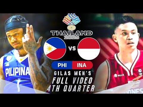 FINALS BOUND! GILAS MEN'S: PHILIPPINES vs INDONESIA FULL 4TH QUARTER | 33rd SEA GAMES