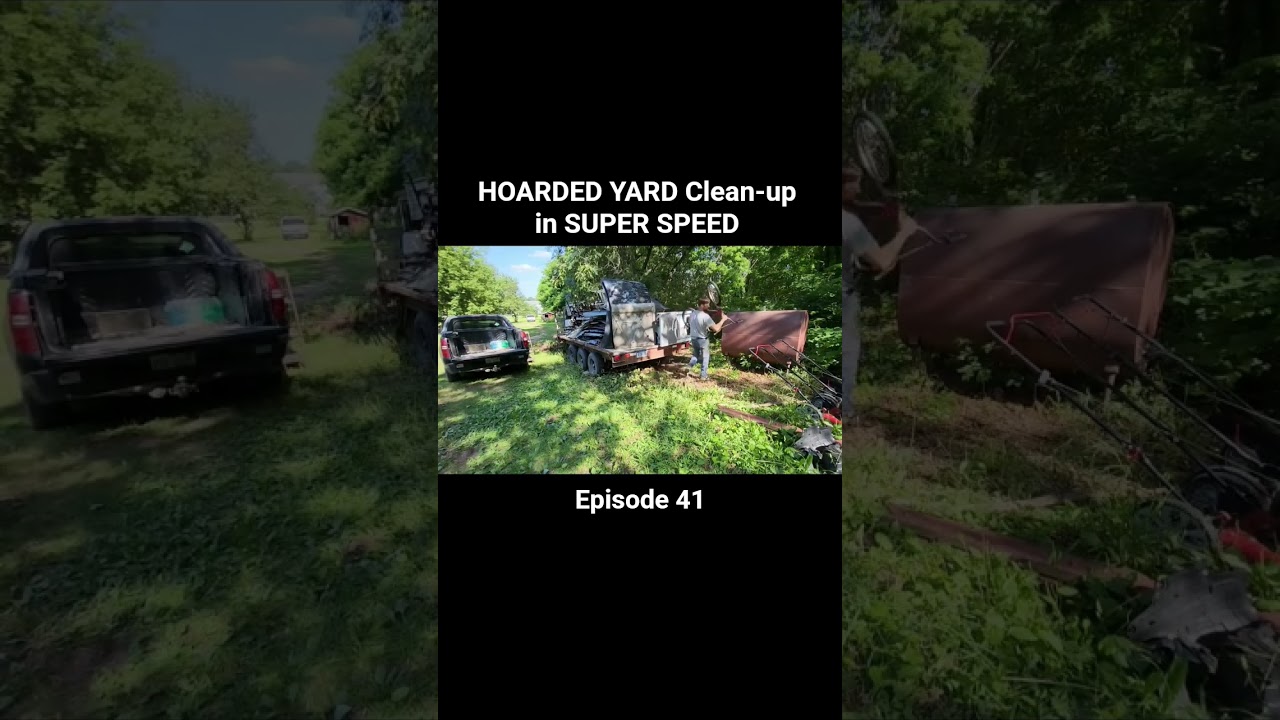 Andrew preps the yard for Outdoors with Erik's return to our HOARDER HOUSE!