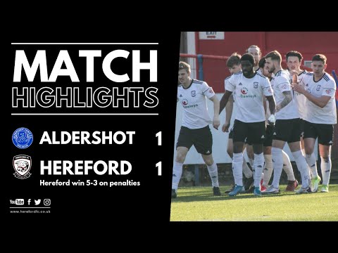HIGHLIGHTS | Aldershot Town (3) 1-1 (5) Hereford FC | FA Trophy QF