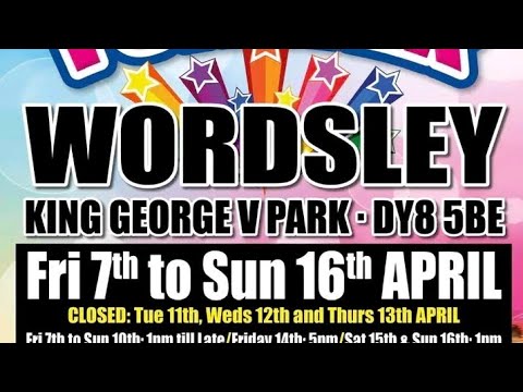 Wordsley vlog. Thomas Jones funfair Easter 2023.