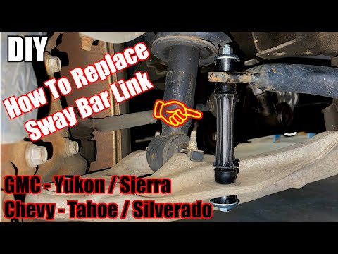 DIY How To Replace 2009 GMC Yukon 2WD Front Sway Bar Link Without Removing the Wheels & Tires!