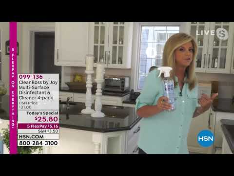 CleanBoss by Joy MultiSurface Disinfectant   Cleaner 4pa...
