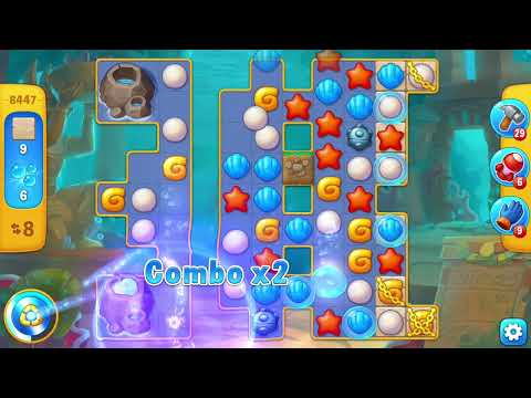 [FISHDOM Walkthrough] Level 8447 Super Hard (Qua màn - Fishdom)