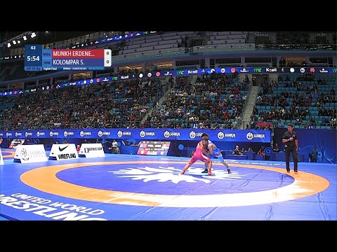 1/8 GR - 55 kg: D. MUNKH ERDENE (MGL) v. S. KOLOMPAR (SRB)