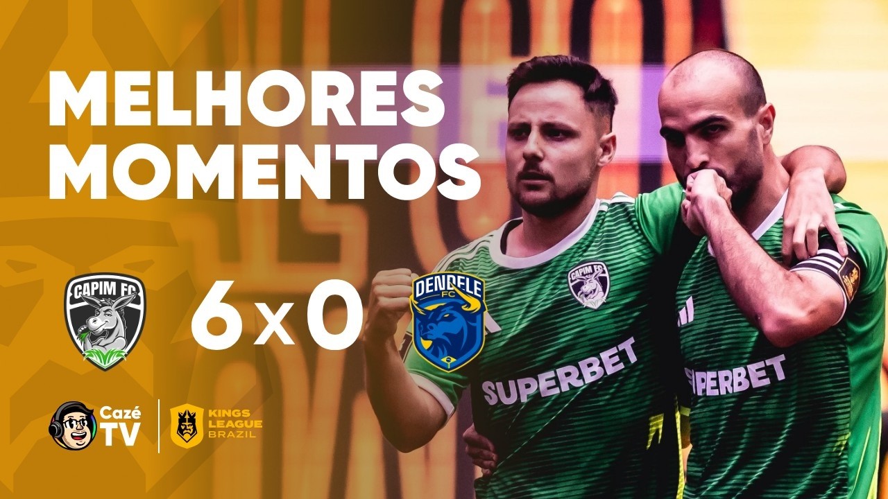 MELHORES MOMENTOS: CAPIM 6 X 0 DENDELE | KINGS LEAGUE BRAZIL 2026 | 3ª RODADA