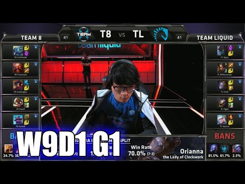 Team 8 vs Team Liquid | S5 NA LCS Summer 2015 Week 9 Day 1 | T8 vs TL W9D1 G1