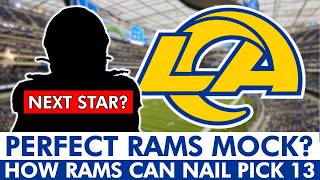PERFECT LA Rams Mock Draft Rams Fans Will Love This Pick In The First Round!