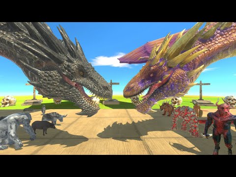DARK TEAM VS RED TEAM ARBS - ( Animal Revolt Battle Simulator )
