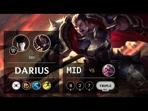 Darius Mid vs Irelia - KR Challenger Patch 9.8