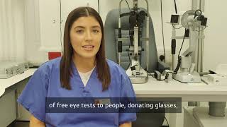 UK student studying optometry