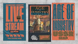 Age of Industry - USSR map - 5p Teaching, Play-through, & RoundTable by Heavy Cardboard