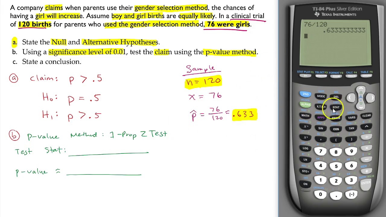 Hypothesis Testing One Sample Proportion