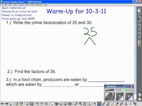 10-3-11 Prime Factorization Example