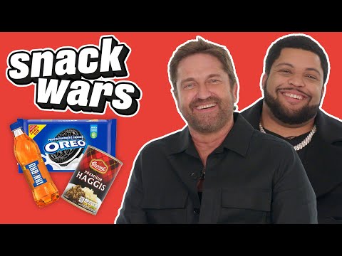 Gerard Butler and O'Shea Jackson Jr. Rate Scottish and US food | Snack Wars