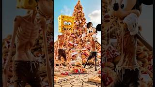 تحدي الأكل بين سبونج بوب وميكي ماوس 🍔#سبونج_بوب #مضحك #ميكي_ماوس