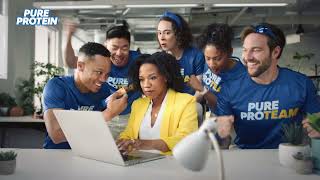 Pure Protein the little train in the office