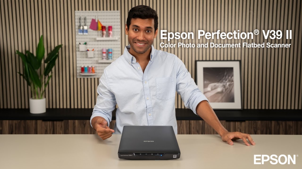 Meet the Epson Perfection V39 II Color Photo and Document Flatbed Scanner