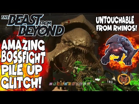 The Beast From Beyond *AMAZING* PILE UP GLITCH IN THE BOSSFIGHT! Untouchable from Rhinos!