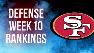 Top 12 Defense/DST Rankings Week 10 Fantasy Football