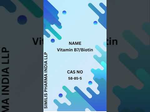 Vitamin B7/Biotin CAS NO: 58-85-5 SPIL, USP