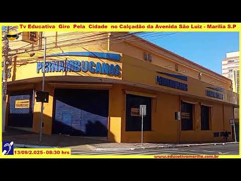 Tv Educativa Giro pela Cidade Avenida São Luiz em Marília S.P