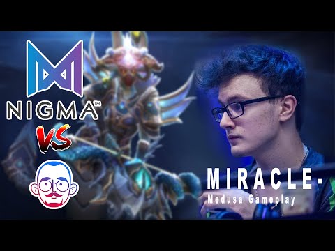 MEDUSA GAMEPLAY - Players Perspective MIRACLE (Nigma vs 5men) 23 mins GG!!