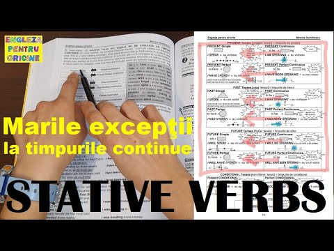 Lecţia # 226 –Marile excepţii 💥: STATIVE VERBS, verbe care nu (prea*) se conjugă la timpuri continue