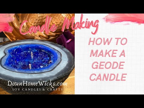 How to make a Geode Candle | Candle Art