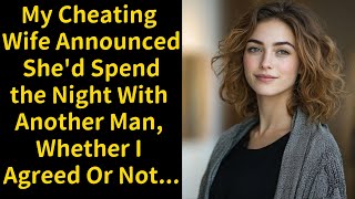 My Cheating Wife Announced She'd Spend the Night With Another Man, Whether I Agreed Or Not...