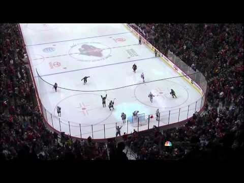 Cal Clutterbuck goal 30 Jan 2013 Chicago Blackhawks vs Minnesota Wild NHL Hockey